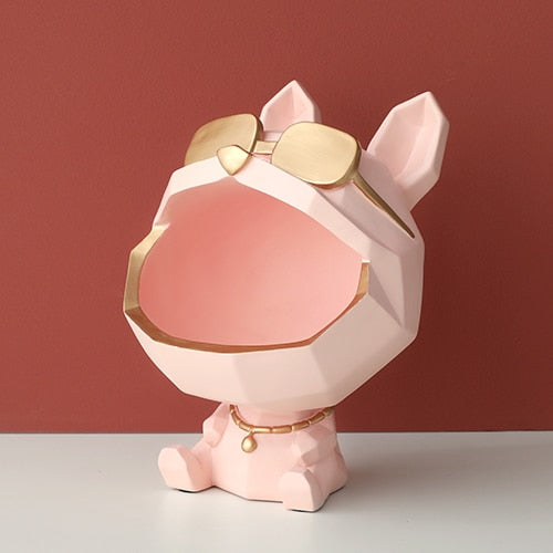 Sculpture decor Dog storage box