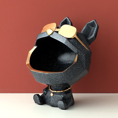 Sculpture decor Dog storage box