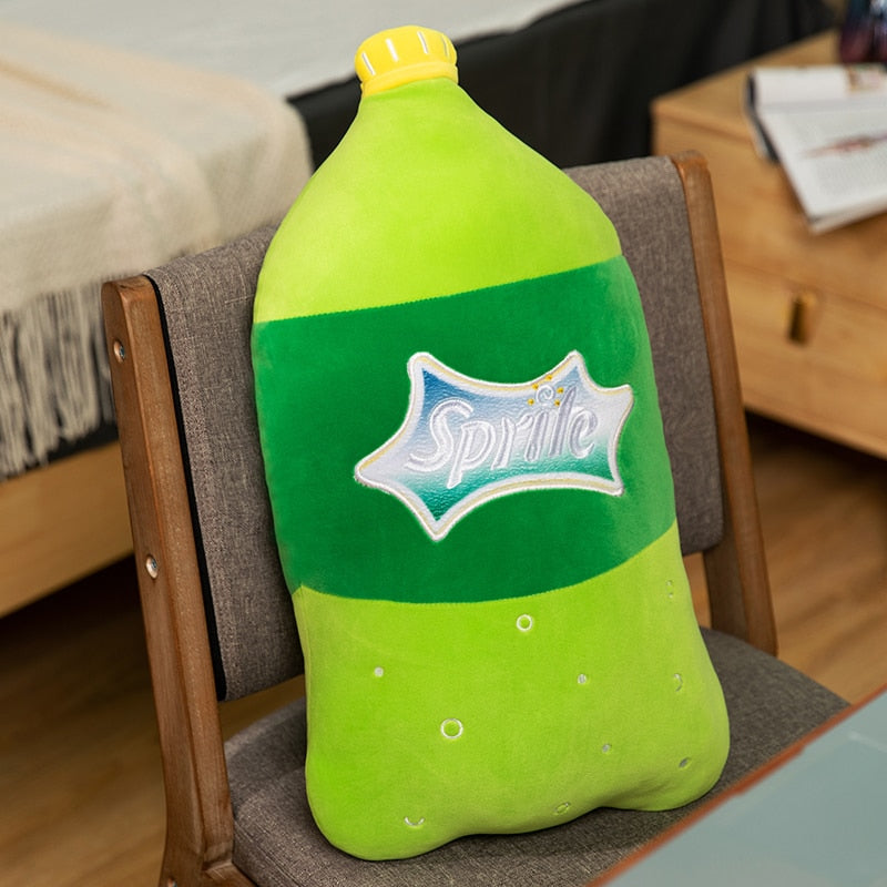 Funny Carbonated Drink Plush Pillow