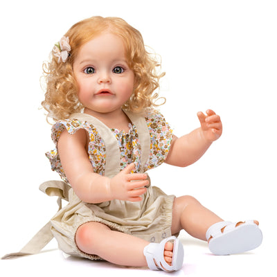 Cute 55CM  Reborn Toddler Girl Dolls