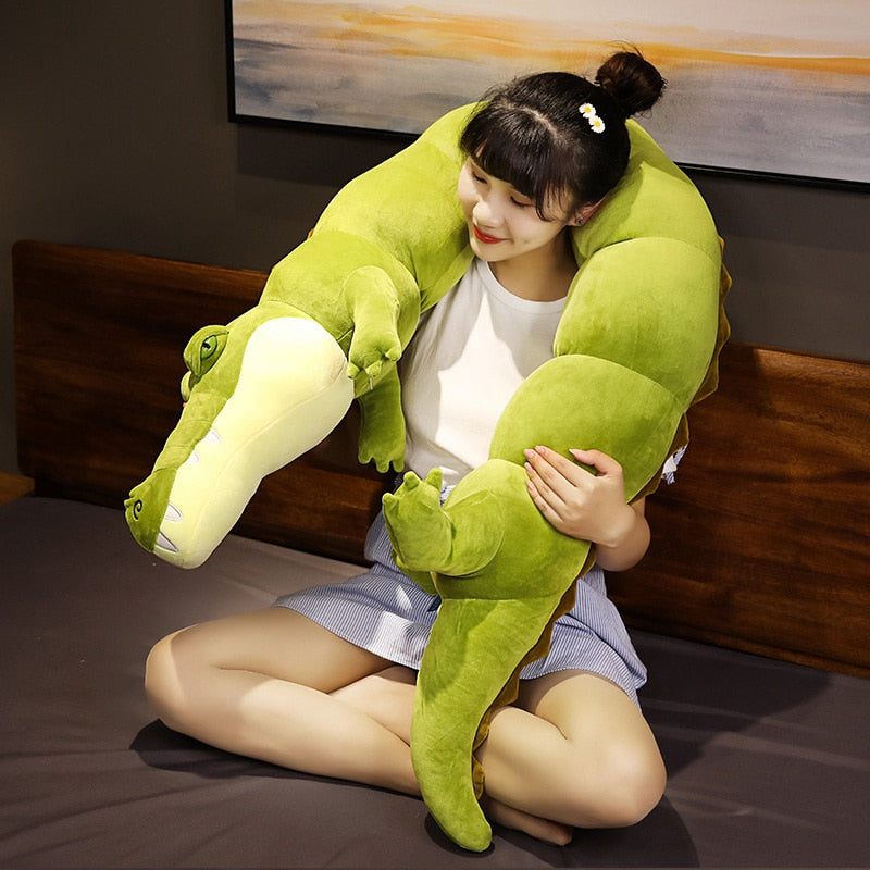 Large Crocodile Alligator Stuffed PlushToy Pillow