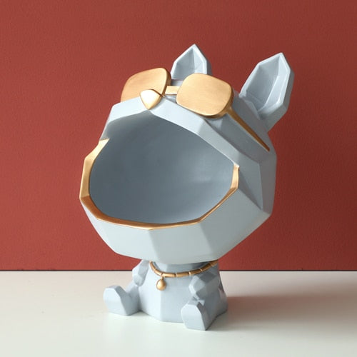 Sculpture decor Dog storage box