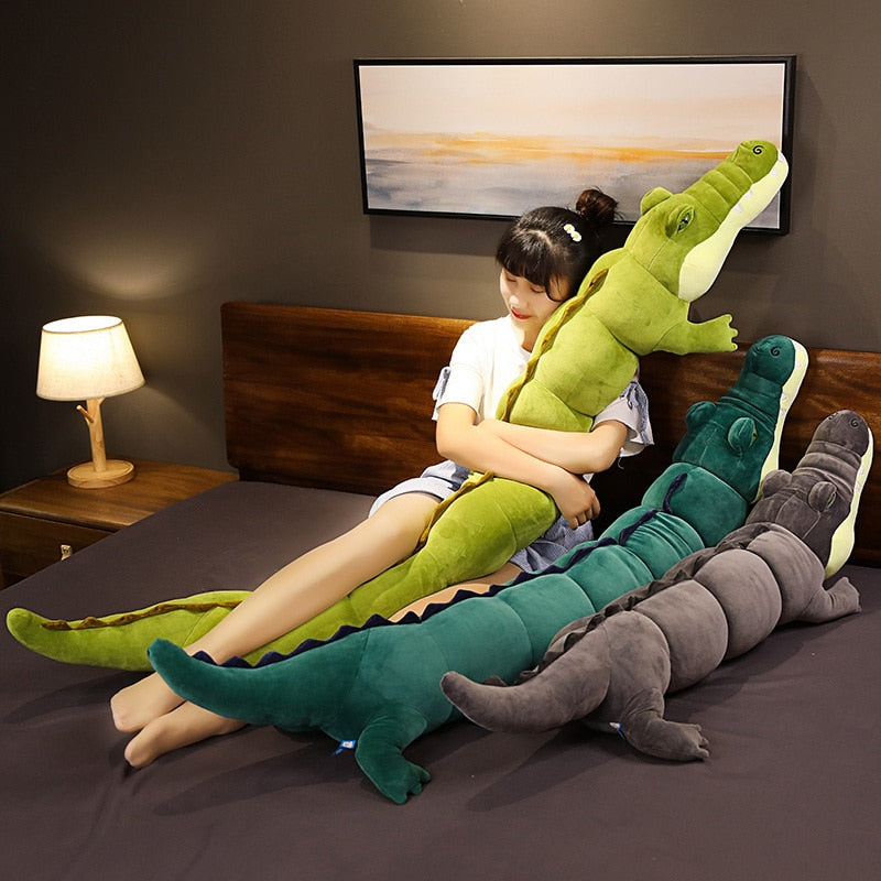 Large Crocodile Alligator Stuffed PlushToy Pillow