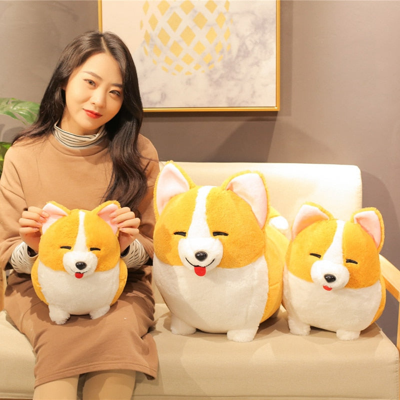 Squishy Kawaii Giant Corgi Dog Plush Toy Stuffed - Goods Shopi