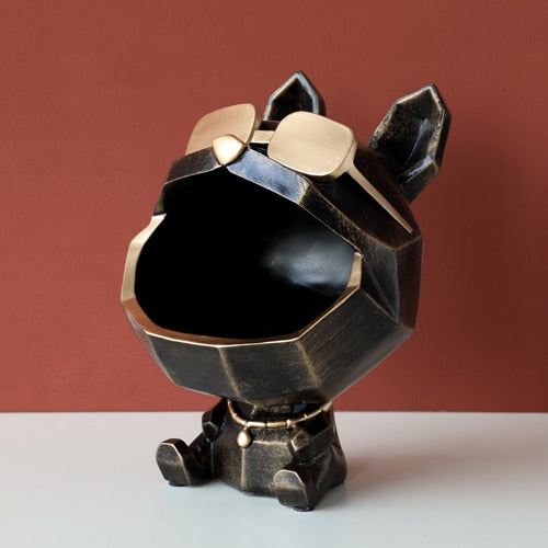 Sculpture decor Dog storage box
