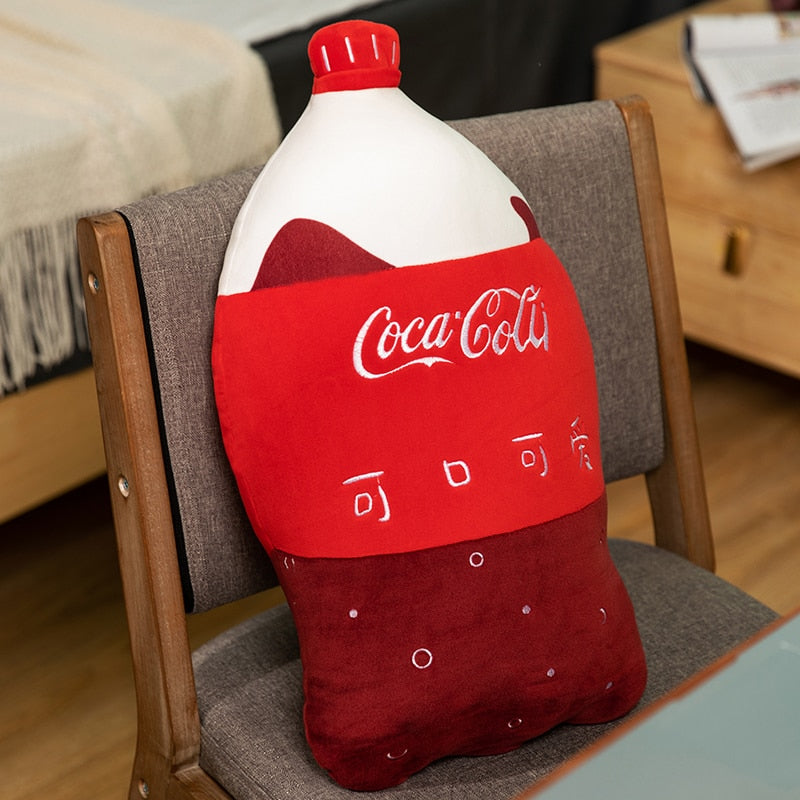 Funny Carbonated Drink Plush Pillow