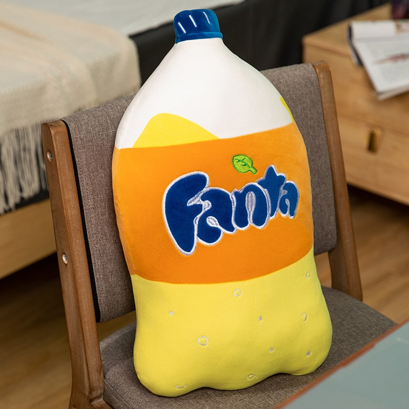 Funny Carbonated Drink Plush Pillow