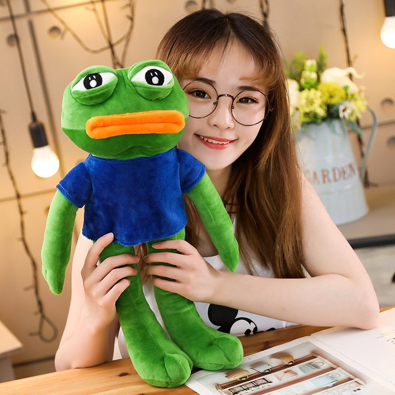 Cute Stuffed Animal Pepe The Frog Plush Toys - goodsshopi