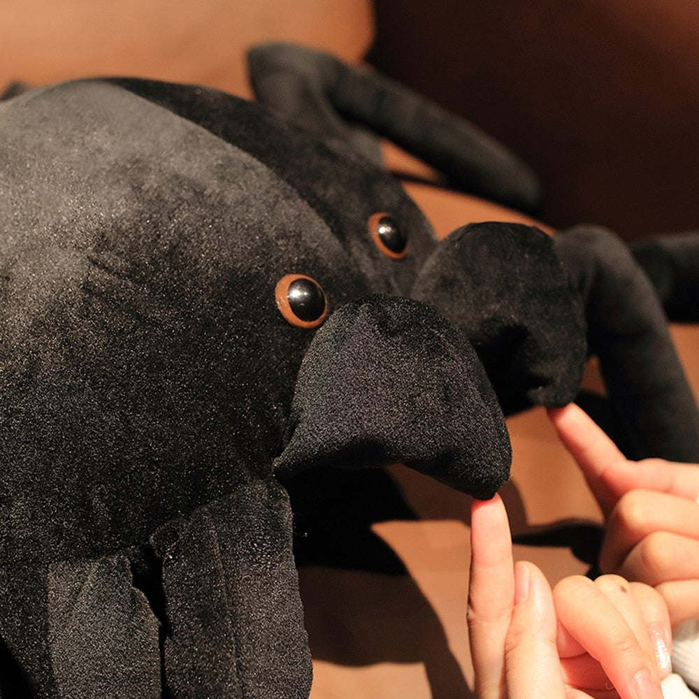 Giant Stuffed Black widow Spider Plush Toy - goodsshopi