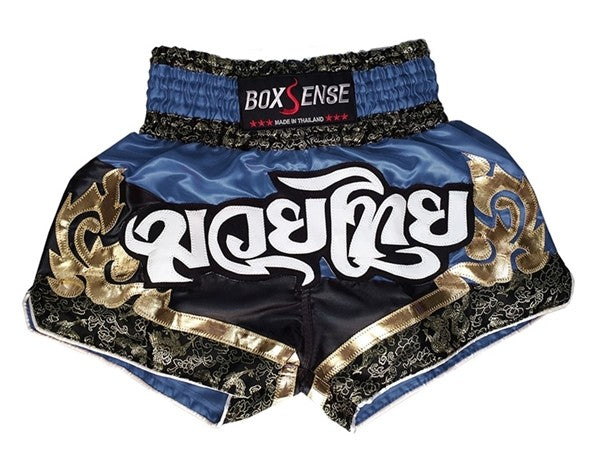 Muay thai shorts Boxsense Navy Gold : BXS-086 - Goods Shopi