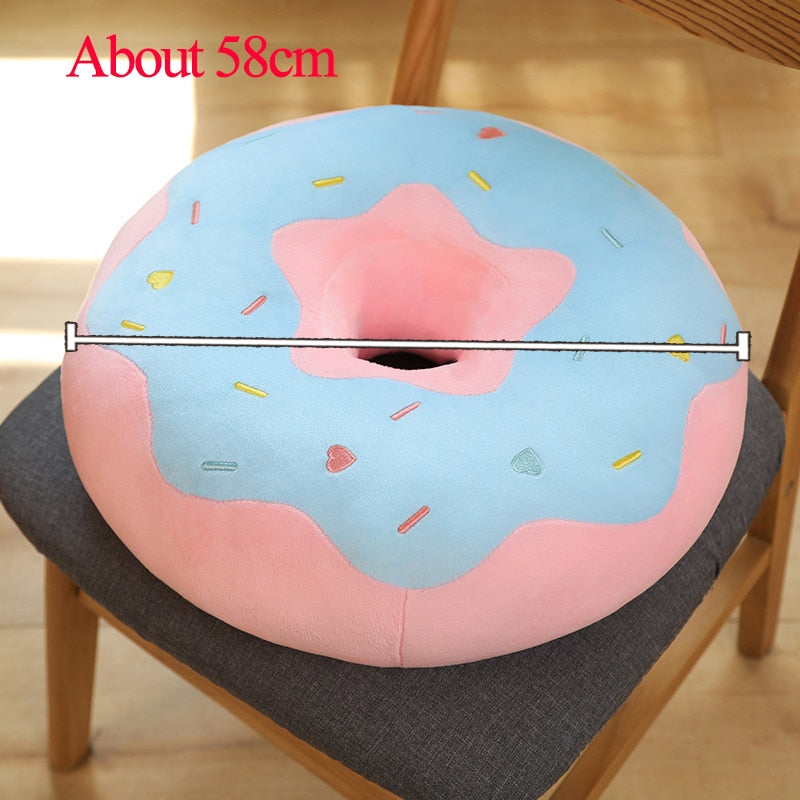 Giant Donut Plush Pillow