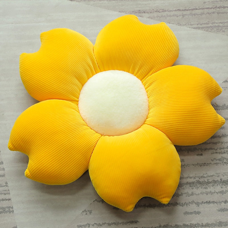 Soft Flower-Shaped Pillow