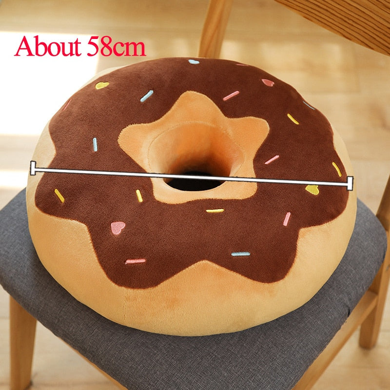 Giant Donut Plush Pillow