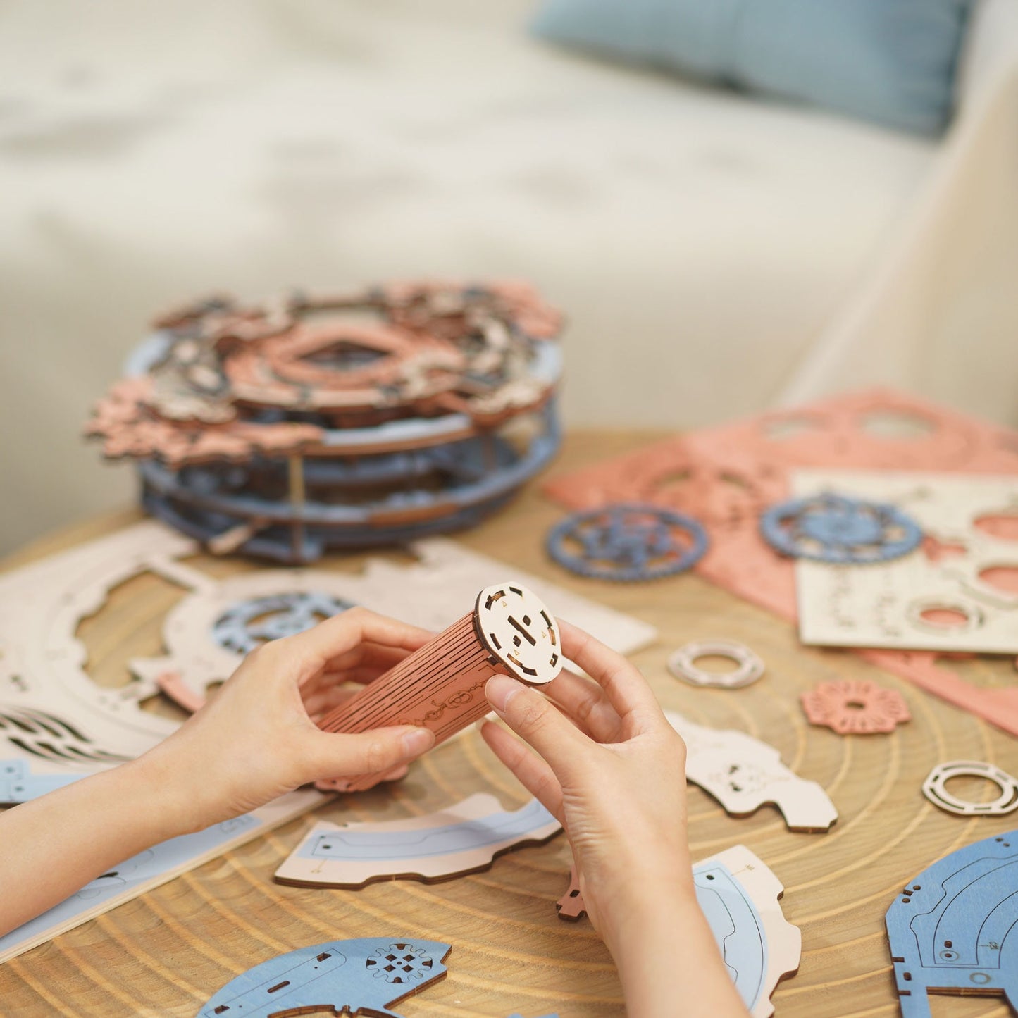 Wooden Puzzle 3D Wall Clock