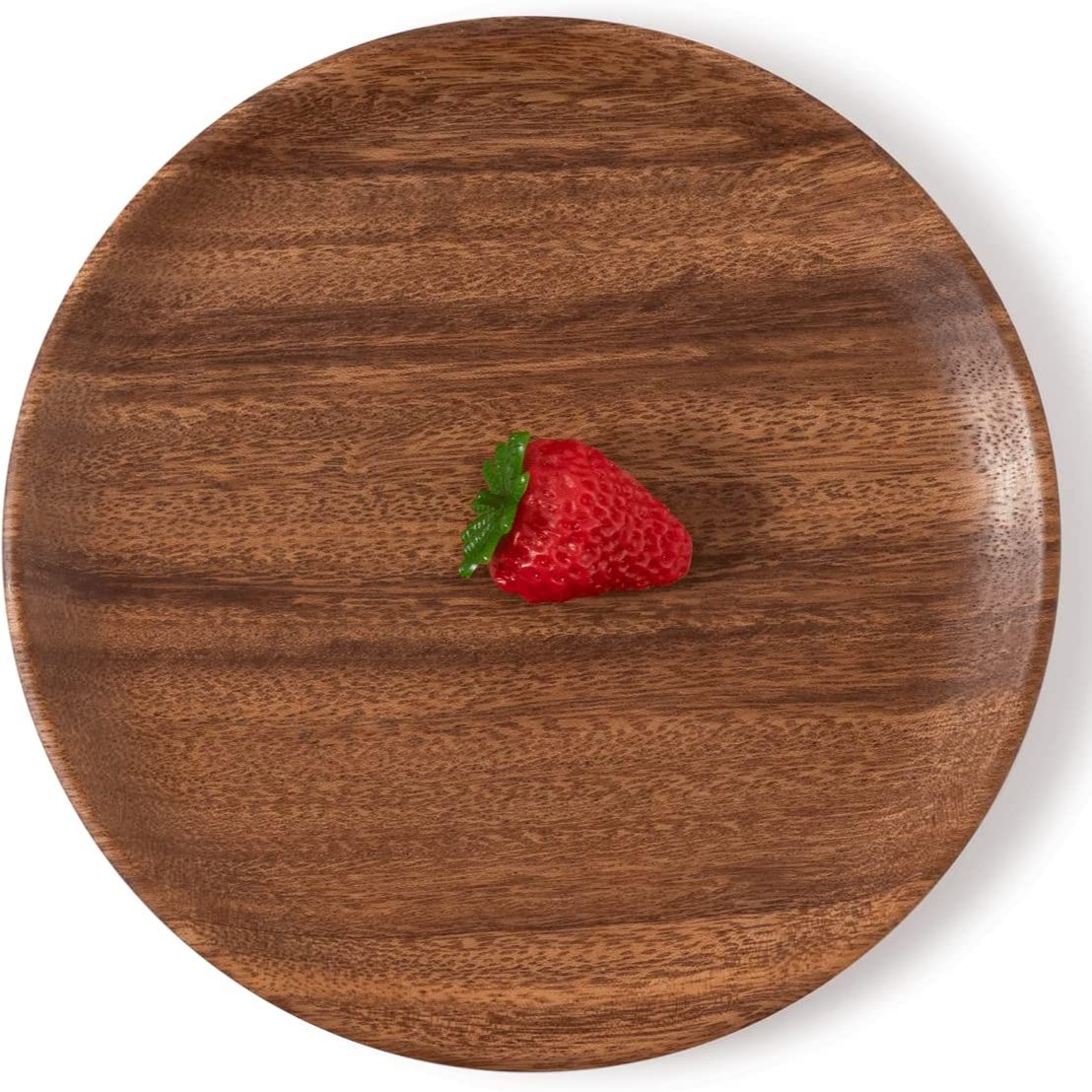 Round Solid Wood Plates