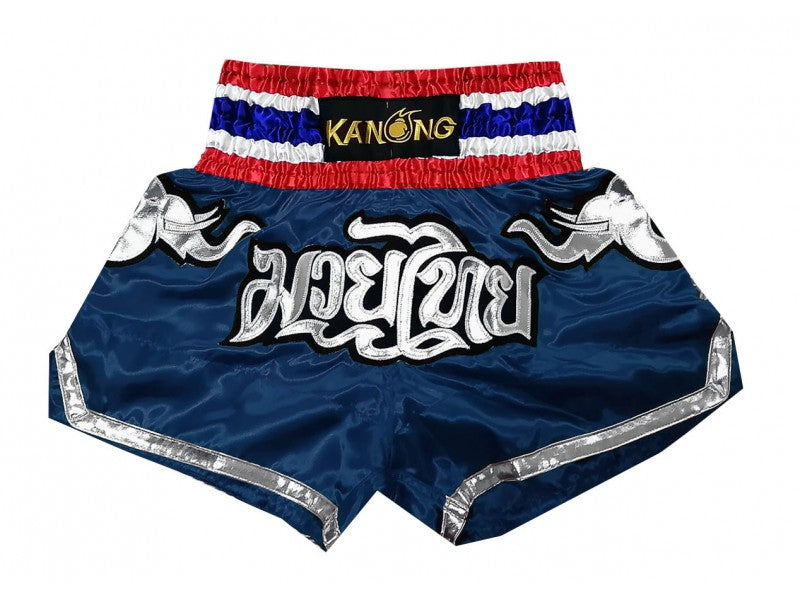Muay thai shorts Kanong Elephant Navy Blue : KNS-125 - goodsshopi