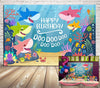 Baby Shark Birthday Party Backdrops - Goods Shopi