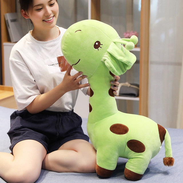 Kawaii Giraffe Plush Toys Soft Stuffed - goodsshopi
