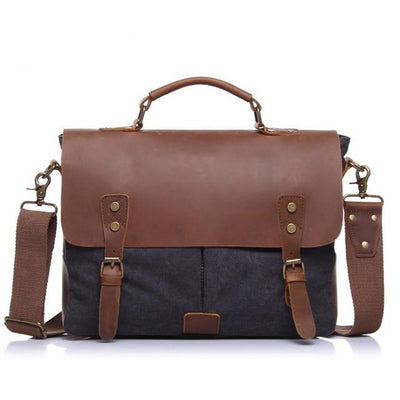 Mens Vintage Messenger Leather Shoulder Bag - Goods Shopi