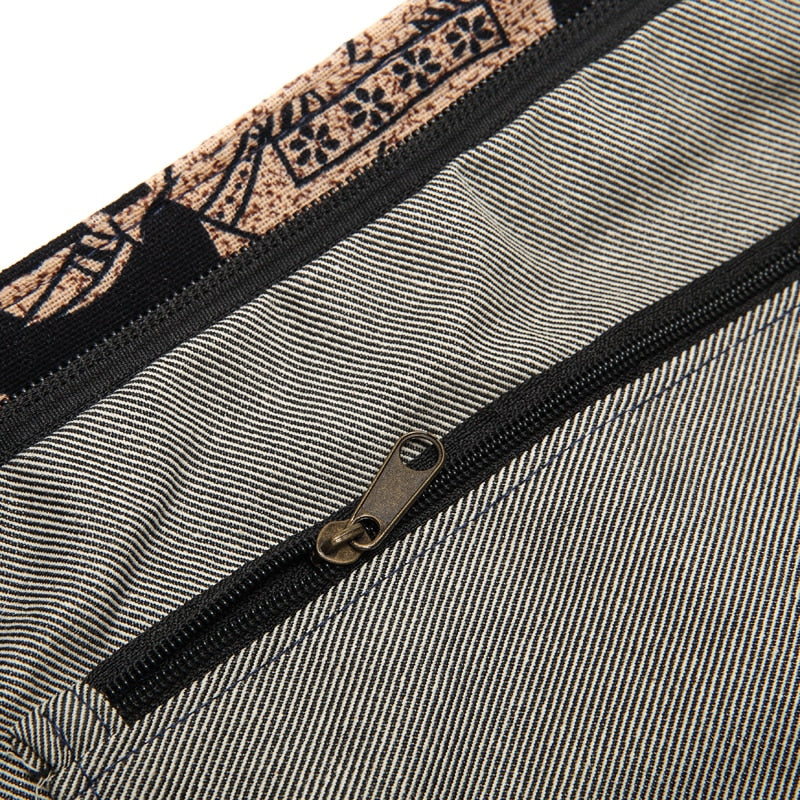 Women Cotton Fabric Elephant Tribal Messenger Bag - Goods Shopi