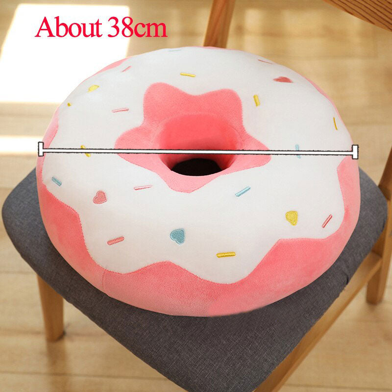 Giant Donut Plush Pillow