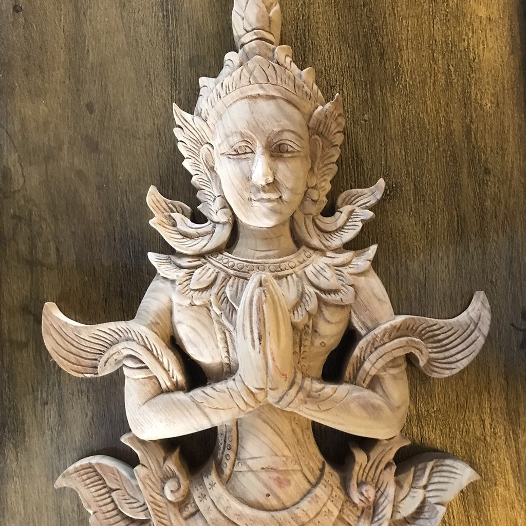 Phra Phanom Wood Carving Wall Hanging