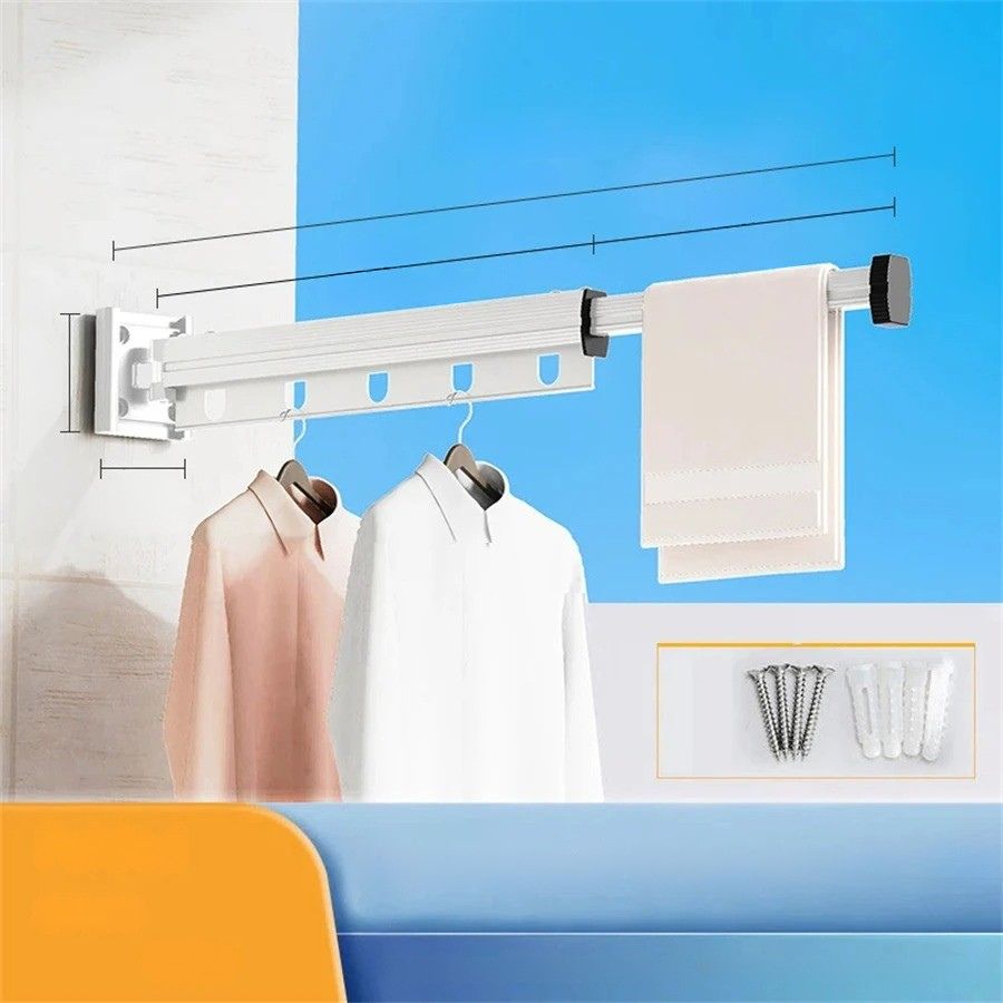 Extendable clothes hanger drying rack