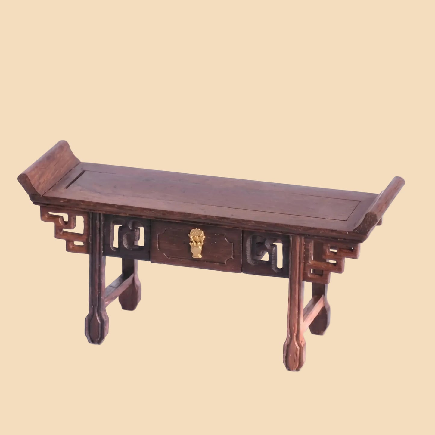 Classical premium redwood display pedestal and altar base, perfect for showcasing Buddha statues, bonsai trees, and vases.