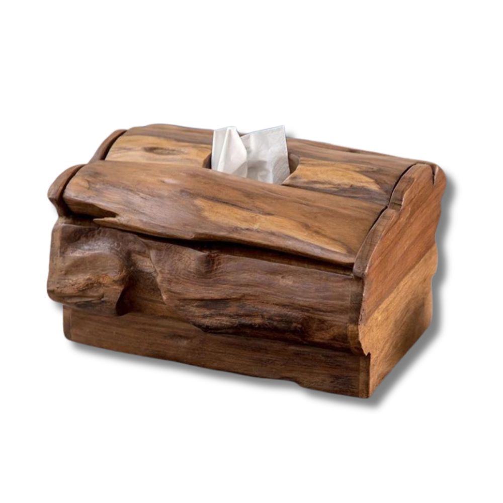 Wood Tissue Box