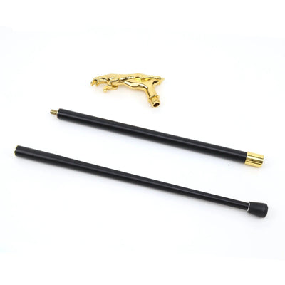 Luxury Gold Leopard  Walking Stick Cane