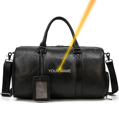 Luxury genuine leather travel bag