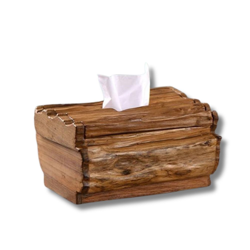 Wood Tissue Box