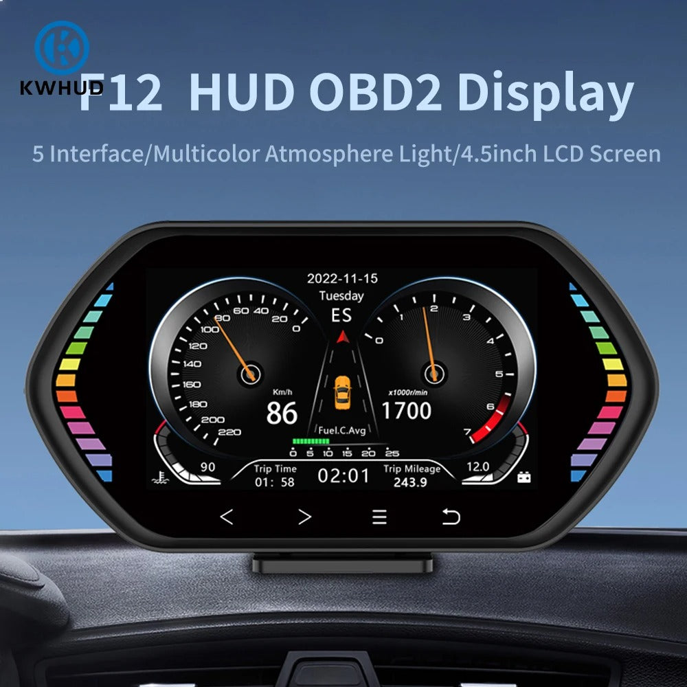Advanced OBD2 GPS HUD Display - Digital Car Dashboard