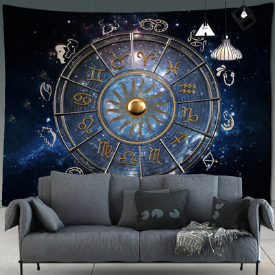 Tarot  Zodiac Tapestry Wall Art Hanging