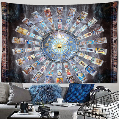 Zodiac Tarot Tapestry Wall Hanging Home Decor