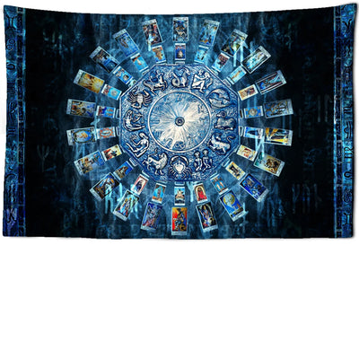 Zodiac Tarot Tapestry Wall Hanging Home Decor