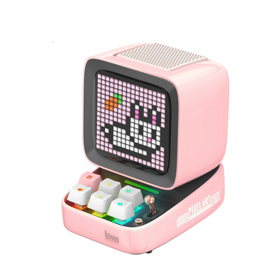 Retro Pixel art Bluetooth Portable Speaker Alarm Clock