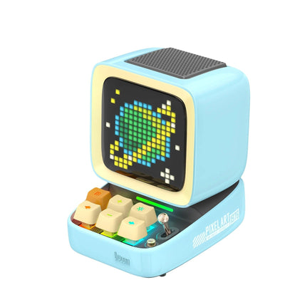 Retro Pixel art Bluetooth Portable Speaker Alarm Clock