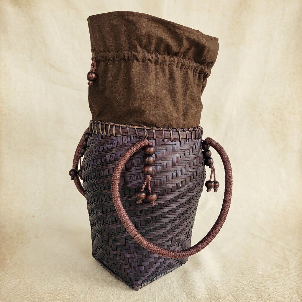 Handwoven Bamboo Hill Tribe Bag - Boho Summer Purse