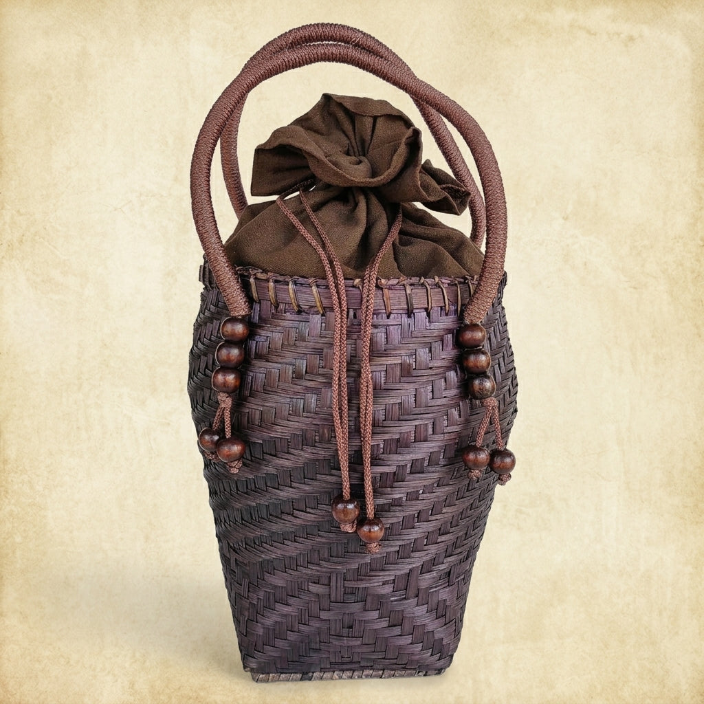 Handwoven Bamboo Hill Tribe Bag - Boho Summer Purse