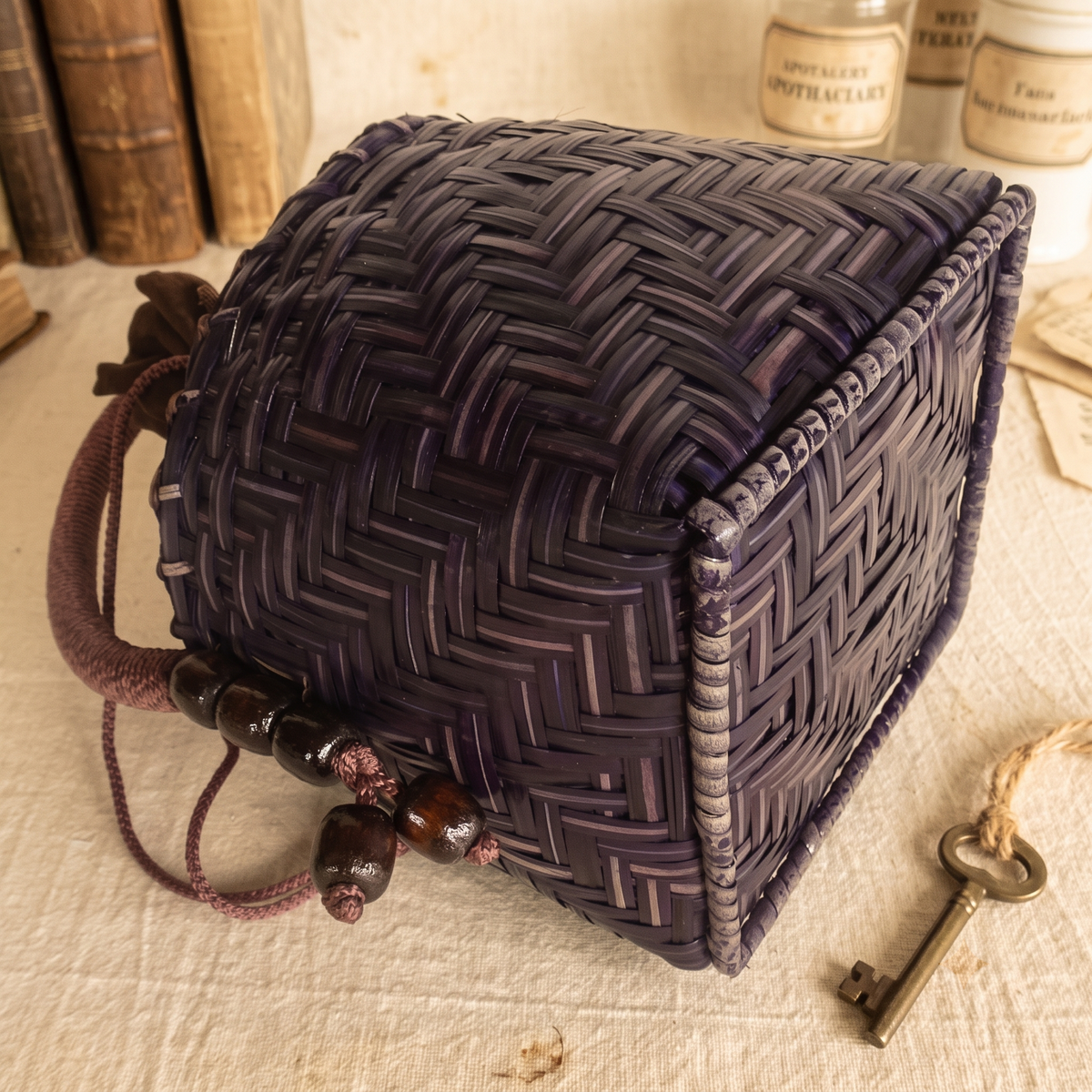 Durable Bamboo Skin Handbag - Hill Tribe Artisan Crafted