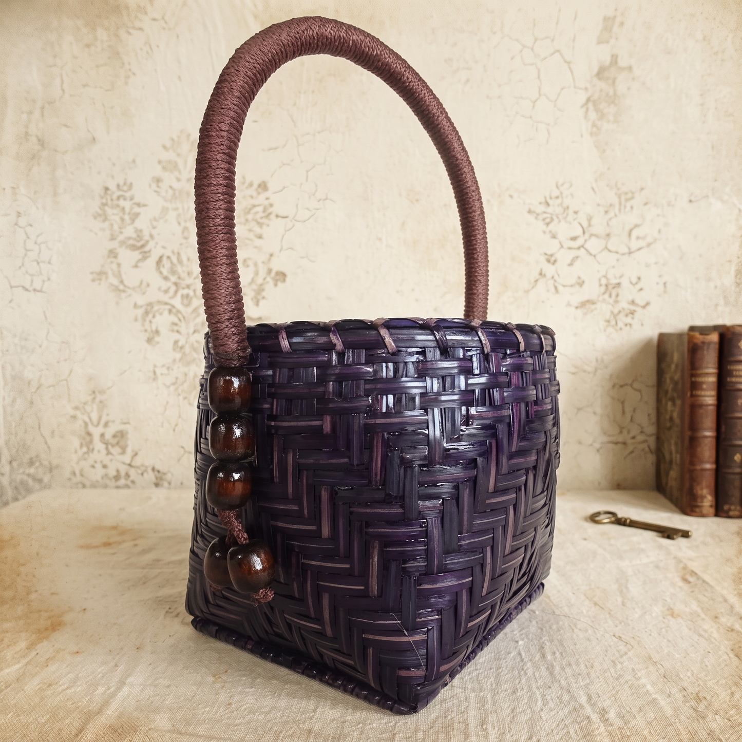 Durable Bamboo Skin Handbag - Hill Tribe Artisan Crafted