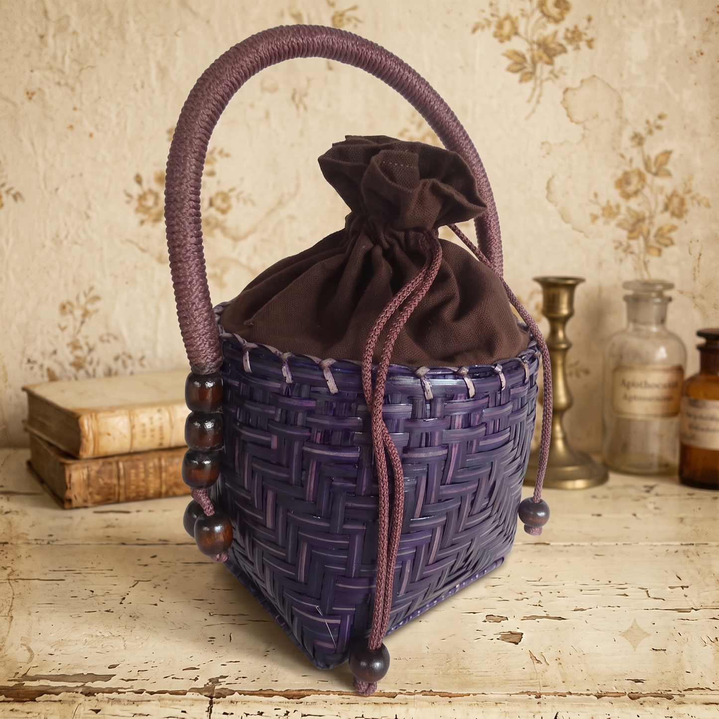 Durable Bamboo Skin Handbag - Hill Tribe Artisan Crafted