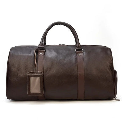 Luxury genuine leather travel bag