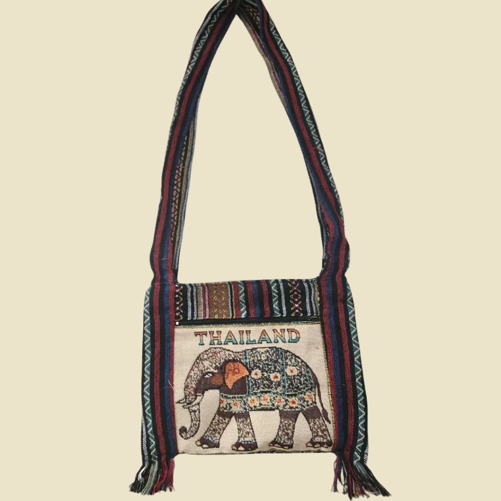 Multi-Color Bag, Elephant Crossbody, Naga Woven, Thai Tribal Purse, Boho Accessories, Gift for Her, Ethical Fashion, Goodsshopi
