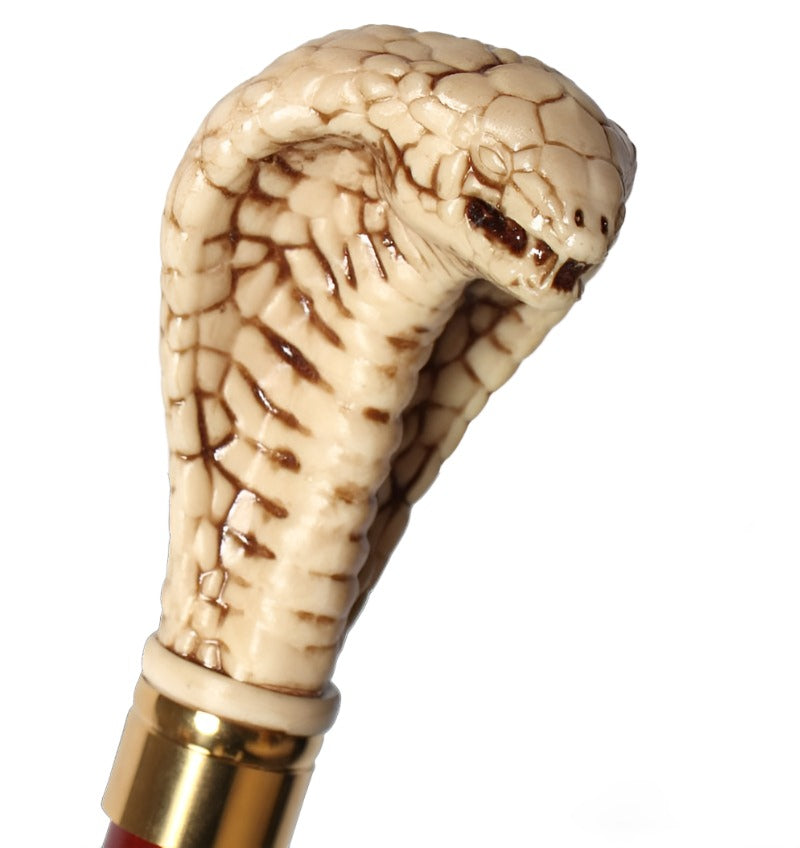 Cobra-Head Handle Wooden Walking Sticks Cane