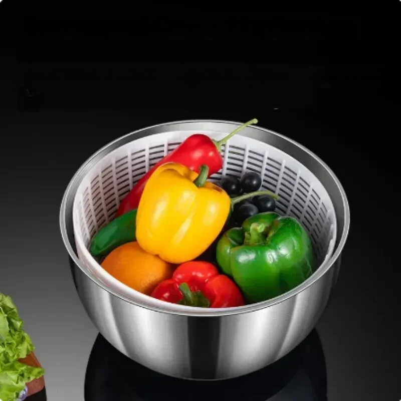 Electric Stainless steel salad spinner