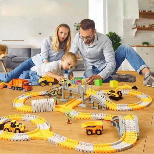 Flexible Race Track Rail Cars Toys