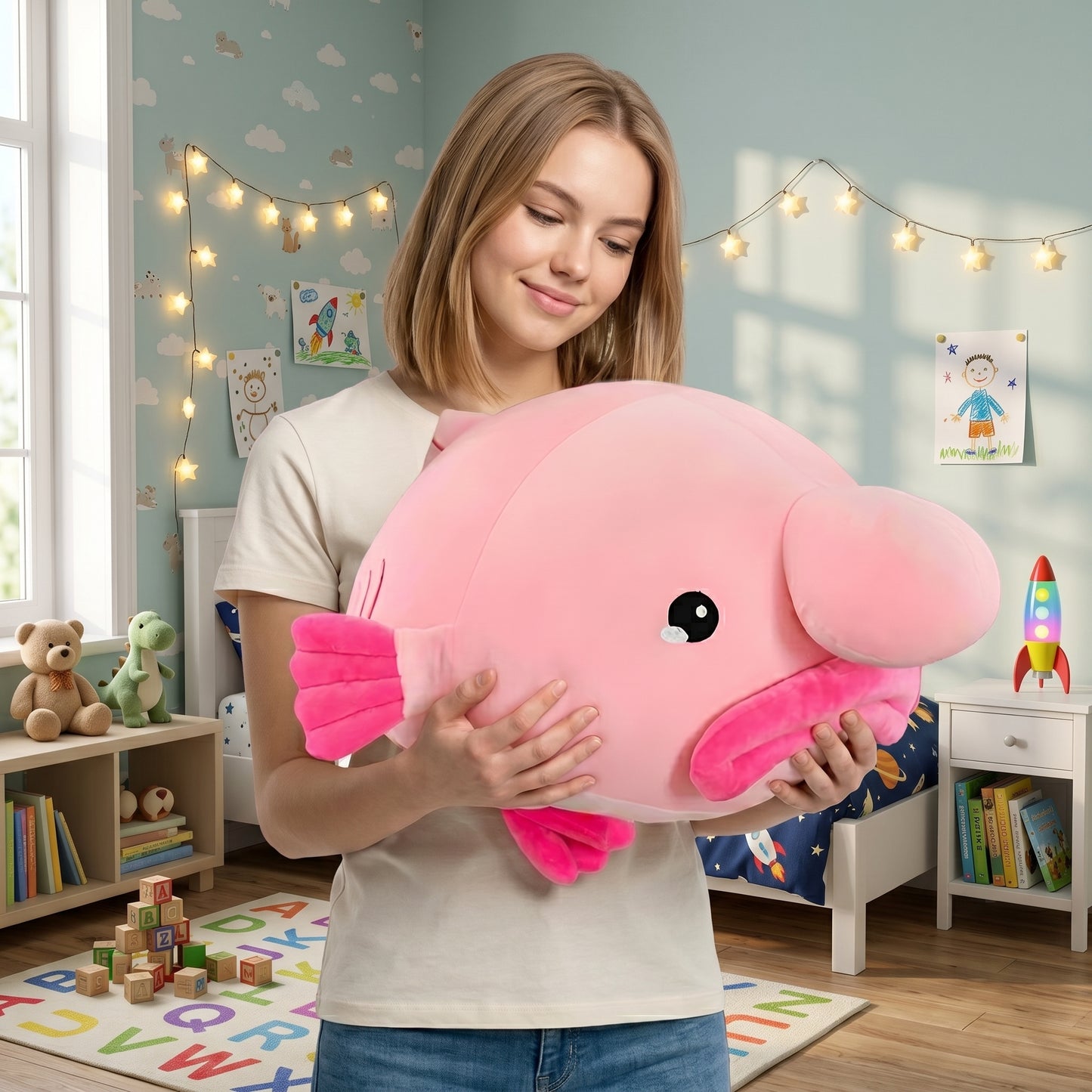 Giant  Blobfish Plush Toy – Fun & Huggable Gift for All Ages