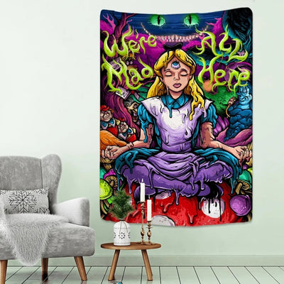 Bohemian Hippie Magic Girl Tapestry Wall Hanging